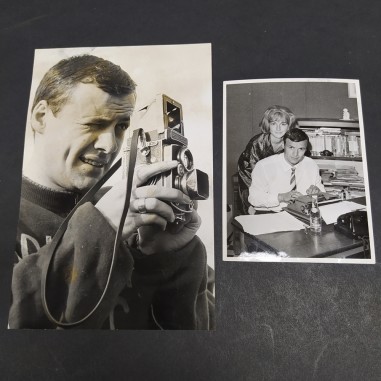 Lotto di 2 foto Harald Nielsen calciatore del Bologna