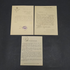 Lotto di 2 lettere una con firma Corassori sindaco di Modena 1948