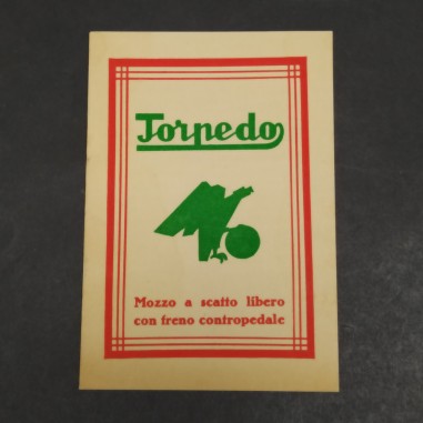 Libretto Torpedo Mozzo a scatto libero con freno contropedale 1928