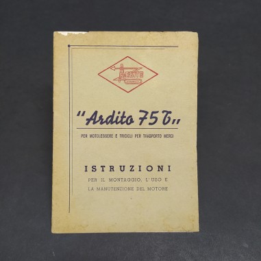 Libretto uso e istruzion motoleggera i Artido 75 T - discreto
