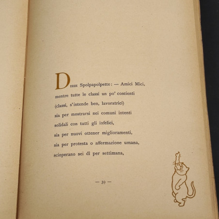 Volume Le scene comiche - Cinematografo poetico di Vamba 1913 con autografo