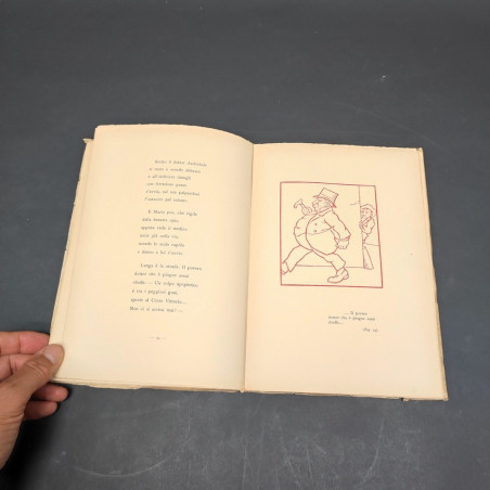 Volume Le scene comiche - Cinematografo poetico di Vamba 1913 con autografo