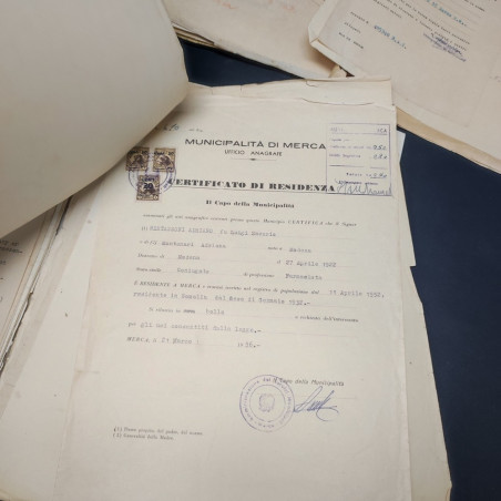 Documenti e lettere del giornalista Bertazzoni degli anni '40/'50 in Somalia