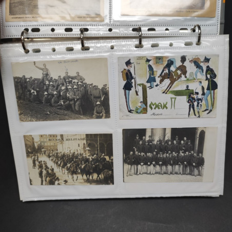 Lotto di 200 cartoline, tesserini e fotografie dell'Accademia Militare di Modena