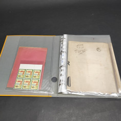 Blocco di documenti Scuola Militare, libretti, lettere e cartoline ingialliti 2