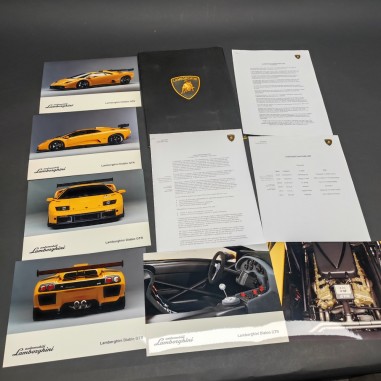 Cartellina stampa vetture Lamborghini Supertrophy 2000 e Diablo GTR, immagini