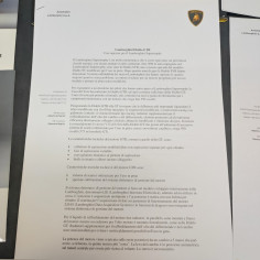 Cartellina stampa vetture Lamborghini Supertrophy 2000 e Diablo GTR, immagini 2
