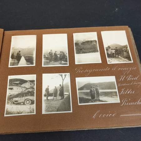 Album fotografico anni 1925-26-27, gite di famiglia. Ingiallimenti