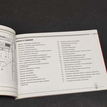 Libretto uso e manutenzione delle vetture Maserati racing 1991.Ottime condizioni