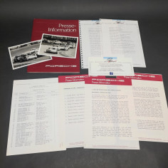 Cartellina stampa Porsche Presse-Information in tedesco, francese, italiano