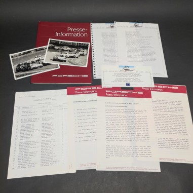 Cartellina stampa Porsche Presse-Information in tedesco, francese, italiano