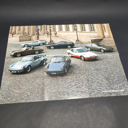 Catalogo Porsche pieghevole modelli 924/924Turbo, 911 SC/911Turbo； 928/928S