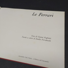Volume Le Ferrari, Automobile Club d'Italia 1966. Manca la sovracopertina 2
