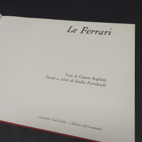Volume Le Ferrari, Automobile Club d'Italia 1966. Manca la sovracopertina