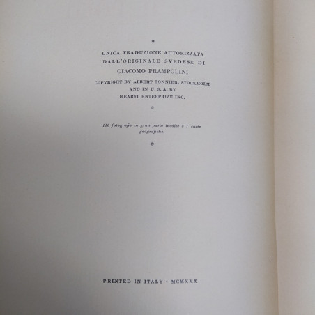 Volume Il libro di Andrée - Con L'Aquila verso il Polo, Mondadori 1930 con mappa
