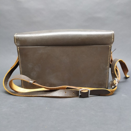 Borsa per macchina Leica 32x14 cm, alta 19 cm con tracolla e segni di umidità