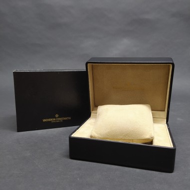 Cofanetto per orologio Vacheron Constantin nero in pelle in buone condizioni