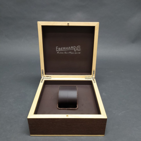 Cofanetto per orologi Eberhard in legno con garanzia Gilda Eberhard da compilare