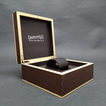 Cofanetto per orologi Eberhard in legno con garanzia Gilda Eberhard da compilare