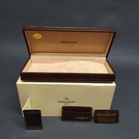 Cofanetto Jaeger LeCoultre in pelle testa di moro con garanzia in bianco