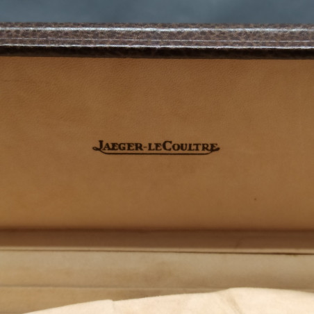 Cofanetto Jaeger LeCoultre in pelle testa di moro con garanzia in bianco
