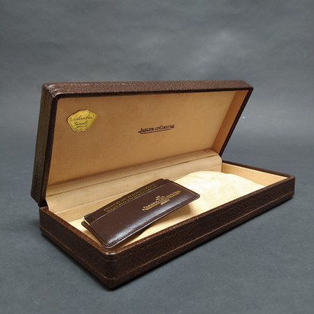 Cofanetto Jaeger LeCoultre in pelle testa di moro con garanzia in bianco