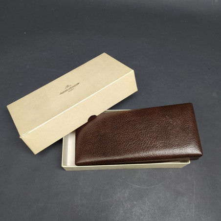 Cofanetto Jaeger LeCoultre in pelle testa di moro con garanzia in bianco