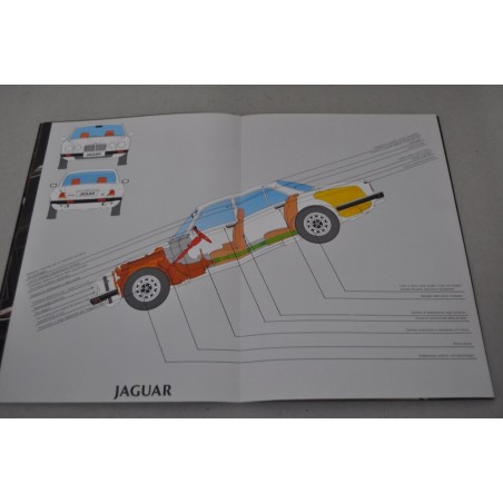 PROSPEKT DEPLIANT BROCHURE JAGUAR XJ 4.2 E 5.3 - 20 PAG. ITALIANO - OTTIMO