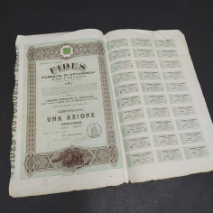 Certificato azionario Fides Fabbrica di automobili Brasier 1906. Piccoli strappi 2