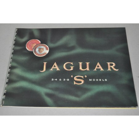 PROSPEKT DEPLIANT BROCHURE JAGUAR 3.4 & 3.8 S MODELS 8 PAG.INGLESE - BUONO