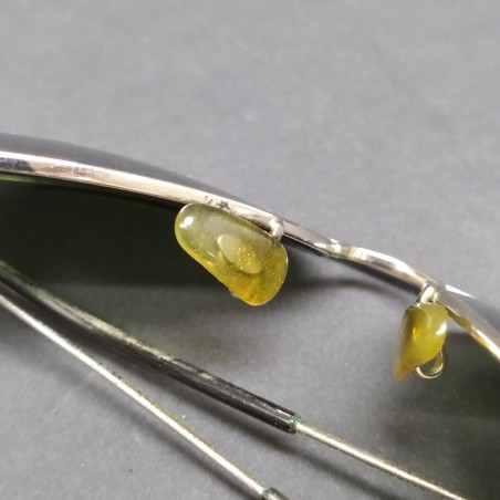 Occhiali da sole a specchio Ray-Ban a goccia, lenti grige con leggeri segni