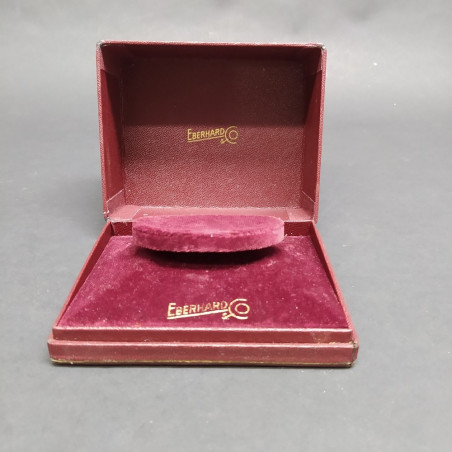 Cofanetto porta orologi Eberhart con spellature, interno vellutato bordeaux