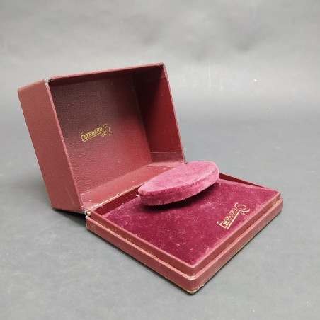 Cofanetto porta orologi Eberhart con spellature, interno vellutato bordeaux