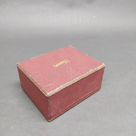 Cofanetto porta orologi Eberhart con spellature, interno vellutato bordeaux
