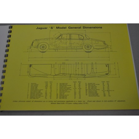 PROSPEKT DEPLIANT BROCHURE JAGUAR 3.4 & 3.8 S MODELS 8 PAG.INGLESE - BUONO