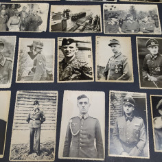 Lotto di 18 fotografie 13x8,5 di militari tedeschi della Ludwaffe. Ingiallimenti 2