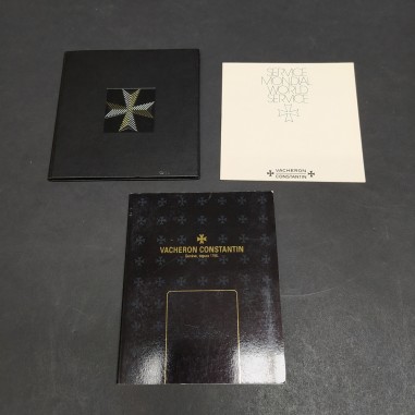 Lotto di 2 garanzie Vacheron Constantin, libretto assistenza. Piccole spellature