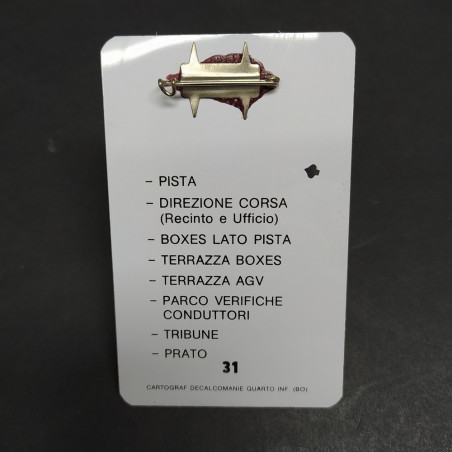 Pass d'accesso al circuito di Imola, pista A 200 miglia, Motor Club Santerno '75