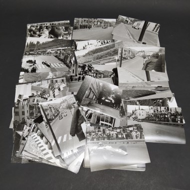 Lotto di 99 foto in bianco/nero del Circuito del Garda anni '60. Ben conservate