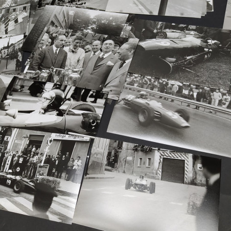 Lotto di 99 foto in bianco/nero del Circuito del Garda anni '60. Ben conservate