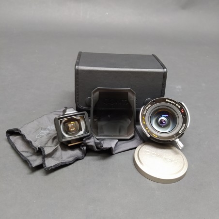 Lotto di 5 elementi per macchine fotografiche Contax, corpo macchina e obiettivi