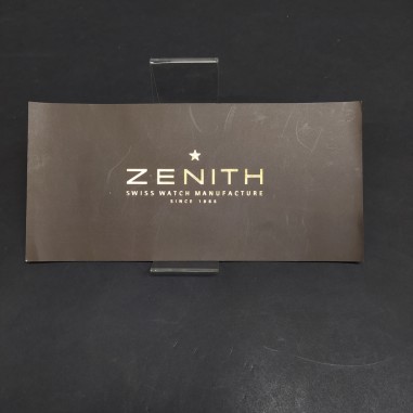 Cartoncino di richiesta di garanzia al servizio clienti degli orologi Zenith