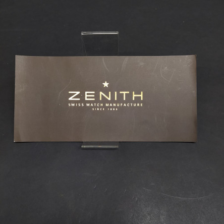 Cartoncino di richiesta di garanzia al servizio clienti degli orologi Zenith