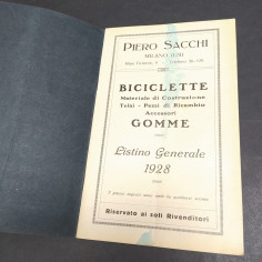Catalogo velocipedi accessori gomme per cicli e motocicli Pietro Sacchi 1928 2