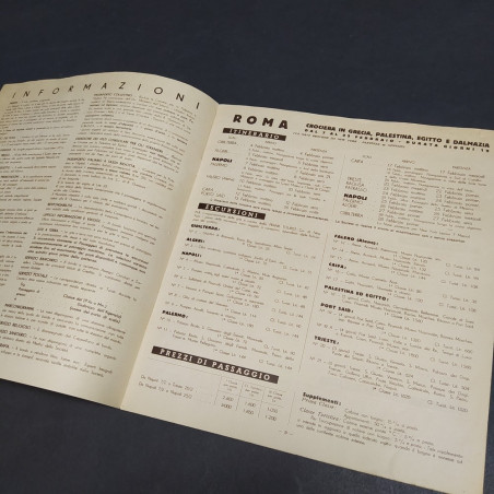 Catalogo Crociere di primavera 1935 Italia-Cosulich. Fioritura della carta