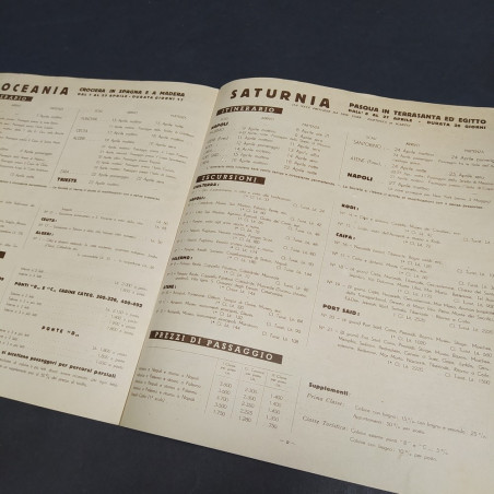 Catalogo Crociere di primavera 1935 Italia-Cosulich. Fioritura della carta