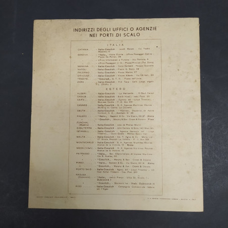 Catalogo Crociere di primavera 1935 Italia-Cosulich. Fioritura della carta