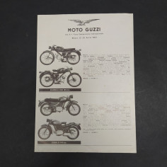 Catalogo moto Guzzi 1963 per la fiera campionaria. Buone condizioni