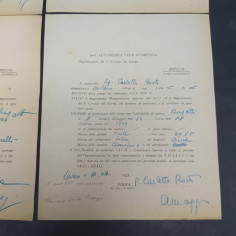 Lotto di 5 richieste d'iscrizione di auto Bugatti al Circuito del Garda 1925 2
