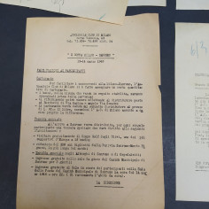 Lotto di 5 documenti sulla corsa automobilistica Milano-Sanremo 1948. Una copia 2